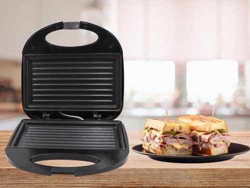 Tapadásmentes panini, tortilla, szendvicssütő, 750W