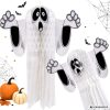 Felakasztható 3D hajtogatott papír Szellem Halloween dekoráció 51x43 cm