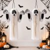 Felakasztható 3D hajtogatott papír Szellem Halloween dekoráció 51x43 cm
