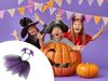 Halloween denevér szoknya fejpánt szett - Lila