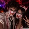 Halloween maszk véres fogakkal zombi horror jelmez