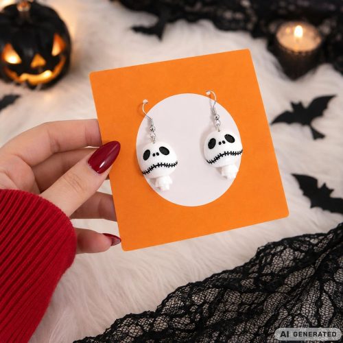 Halloween fülbevaló többféle mintával