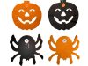 Dekoratív füzér halloween tök/pók papír hosszú 3 méteres dekorációs füzér