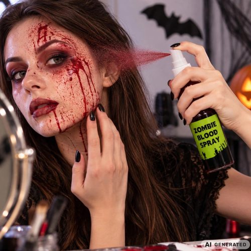 Lemosható művér spray - makeup Halloweenre, 60 ml