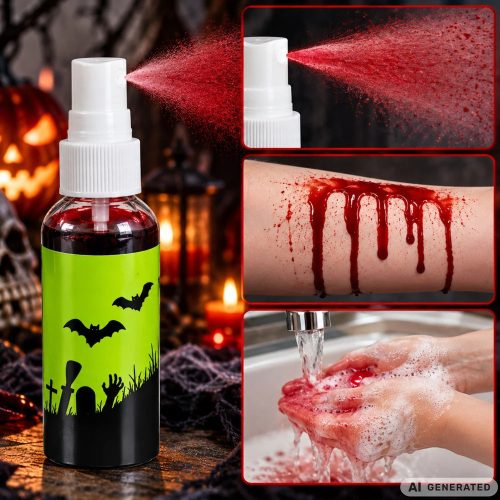 Lemosható művér spray - makeup Halloweenre, 60 ml