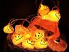 Töklámpák 10 ledes lógó halloween 200cm világító dekoráció tök dekoráció