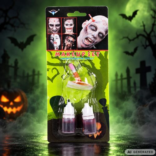 Halloween műseb sminkkészlet művérrel
