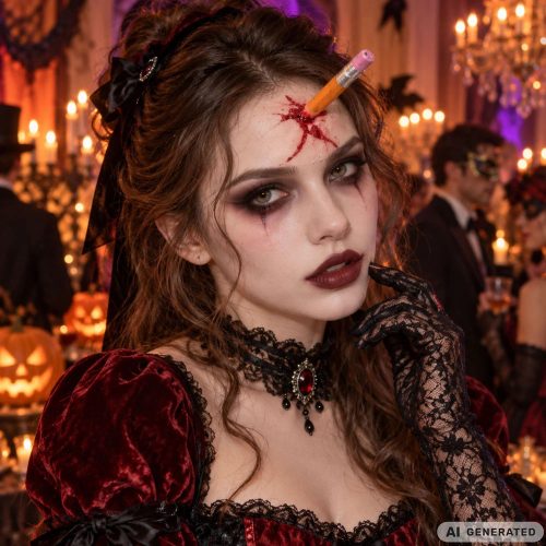 Halloween műseb sminkkészlet művérrel