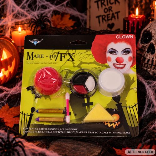 Halloween sminkkészlet orral - Bohóc