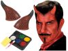 Halloween smink készlet szarvakkal - Ördög