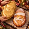 Sütőforma mikulás nagy szilikon tortaforma karácsonyi