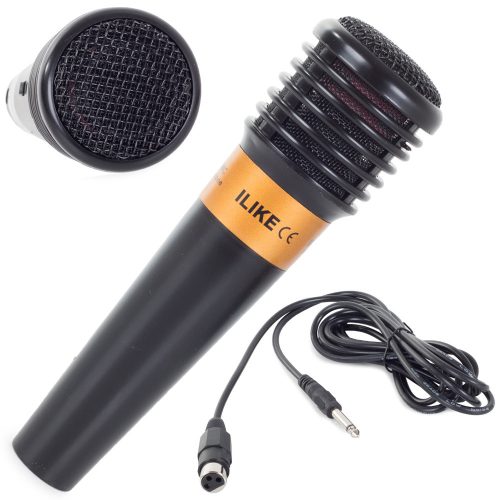 Professzionális, vezetékes dinamikus karaoke mikrofon