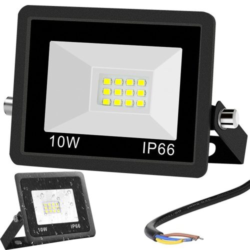 REFLEKTOR HALOGÉN REFLEKTOR LED 10W 6000K KÜLTÉRI VÍZÁLLÓ IP66