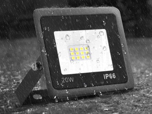 Kültéri HALOGÉN REFLEKTOR LED 20W 6000K, VÍZÁLLÓ IP66