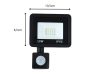 HALOGÉN REFLEKTOR LED 10W 6000K szürkület és napfelkelte érzékelővel, vízálló IP66