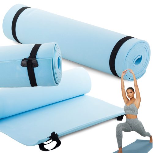 Edzőszőnyeg jóga fitness puha vastag 0,5 cm-es edzőszőnyeg