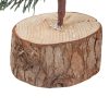 Karácsonyi asztali dekoráció - fenyő piros bogyós ágakkal 30 cm