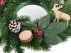 Karácsonyi dekoratív füzér led ajtódísz karácsonyi dekoráció karácsonyi díszek