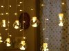 Fények függöny ünnepi füzér girland gömb dekoráció 138 led meleg színű ip44