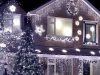 Fények fény függöny karácsonyi füzér dekoráció 500 led hideg ip44