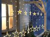 Csillag füzér fények fény függöny 138 led kültéri meleg színű