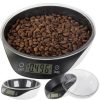 Precíziós konyhai mérleg kivehető műanyag tállal, LCD kijelzővel, 5kg, fekete