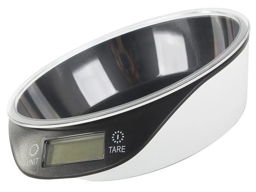 Precíziós konyhai mérleg kivehető műanyag tállal, LCD kijelzővel, 5kg, fekete