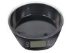 Precíziós konyhai mérleg kivehető műanyag tállal, LCD kijelzővel, 5kg, fekete