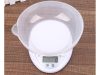 Digitális konyhai mérleg levehető műanyag tállal – 5 kg / 1 g