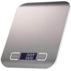 Elektronikus konyhai mérleg 5kg/1g lcd kijelzővel, ezüst