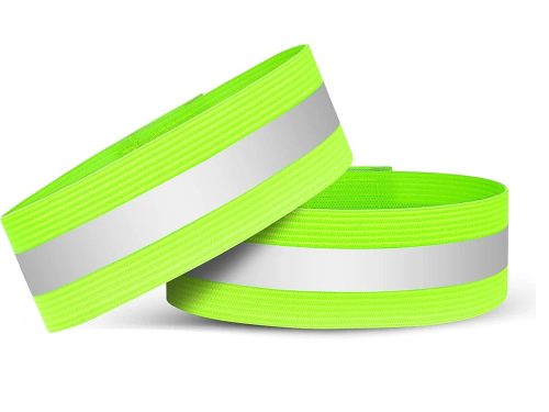 Fényvisszaverő rugalmas csuklópánt sárga 2 darab