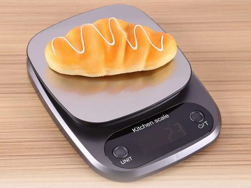 Precíziós Digitális Konyhai Mérleg | Rozsdamentes Acél Mérőfelület, LCD Kijelző 3 kg 0,1 g