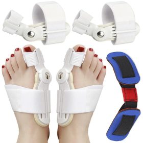   Hallux valgus lábujjrögzítő készlet, 2 ortézis és expander