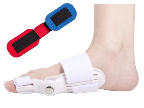 Hallux valgus lábujjrögzítő készlet, 2 ortézis és expander