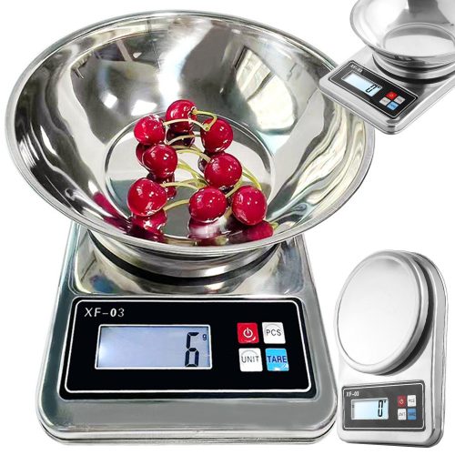 Elektronikus konyhai mérleg 5kg/1g digitális