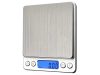 Precíziós digitális konyhai és ékszermérleg – 5kg / 0,1g, ezüst