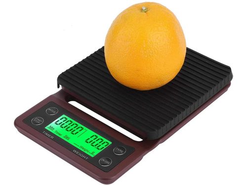 Elektronikus kávé mérleg elektronikus pontos tara funkció, 5kg 0.1g