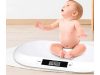 Digitális babamérleg 20 kg-ig – Precíziós csecsemőmérleg tára funkcióval, fehér