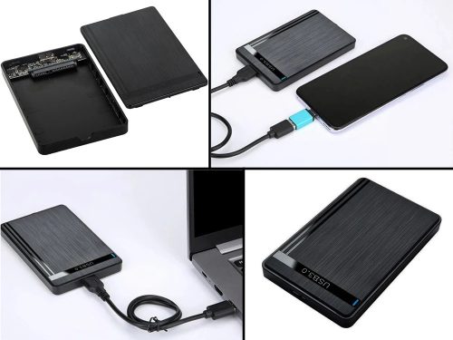 Hdd ssd adapter 2.5'' usb 3.0 sata Meghajtóház