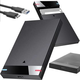   Szerszámmentes 2.5 colos SATA külső HDD rack és SSD tok, Nagy sebességű USB 3.0 adatátvitel