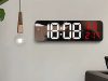 ELEKTRONIKUS ÓRA DIGITÁLIS LED ÉBRESZTŐÓRA HŐMÉRŐ TÜKÖR ÁLLÓ USB ELEMEKKEL