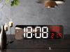 ELEKTRONIKUS ÓRA DIGITÁLIS LED ÉBRESZTŐÓRA HŐMÉRŐ TÜKÖR ÁLLÓ USB ELEMEKKEL