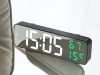 Tükör kijelzős ébresztő óra hőmérséklet jelző funkcióval Digitális, LED, LCD kijelző, fehér és zöld számjegyek