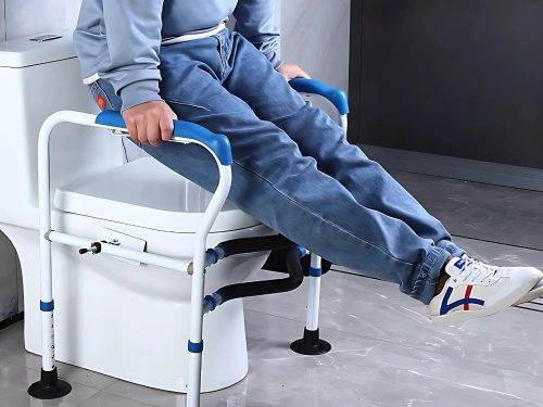 Állítható WC-kapaszkodó keret tapadókorongos lábakkal