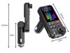 kéktooth adó 5.0 fm kihangosító usb qc tf basszus lcd 12-24v