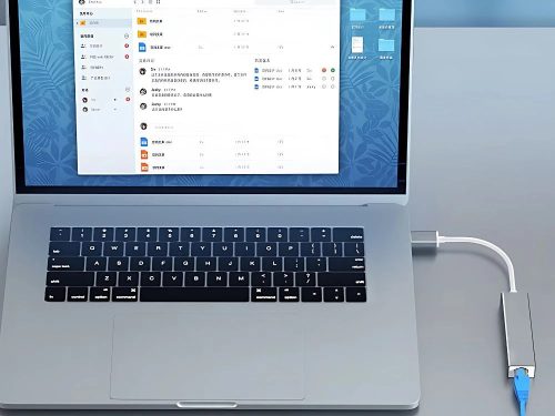 USB - RJ45 Ethernet hálózati adapter, 100Mbps, alumínium ház, szürke
