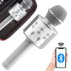 WS-858 Vezeték nélküli karaoke mikrofon - ezüst