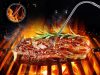 Digitális húshőmérő grillezéshez szondával és időzítővel, -50–300 °C