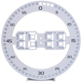   Modern led elektronikus asztali kerek óra hőmérővel, ébresztő funkcióval, háttérvilágítással