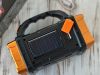 Napelemes zseblámpa hordozható újratölthető led cob powerbank reflektor